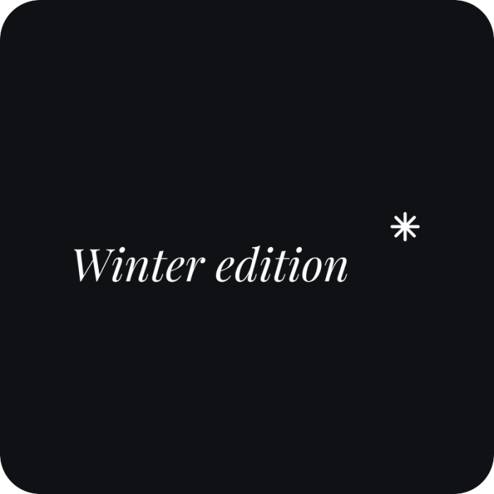 Winter edition - rezaná nálepka na auto