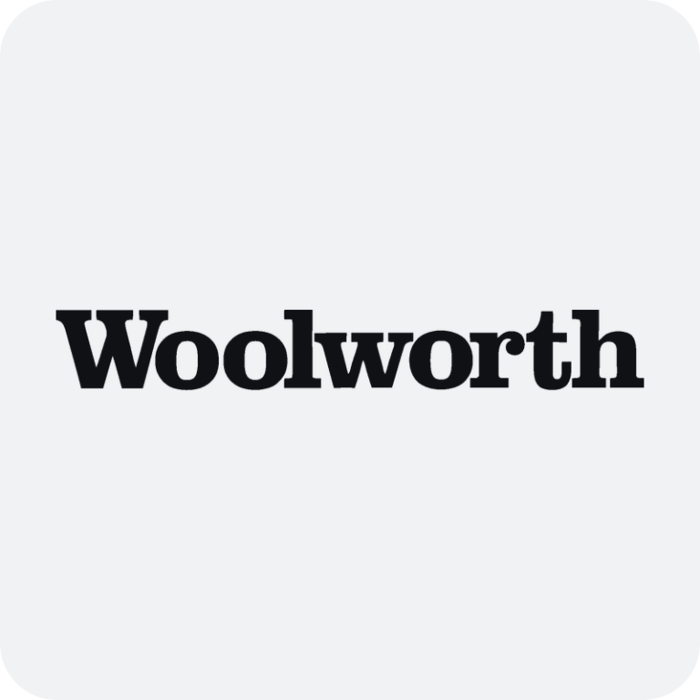 Nálepka Woolworth logo na auto