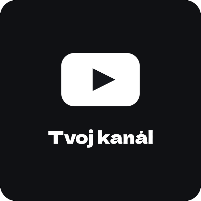 YouTube nálepka s kanálom - rezaná nálepka na auto