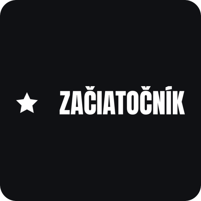 Začiatočník s hviezdou - rezaná nálepka na auto