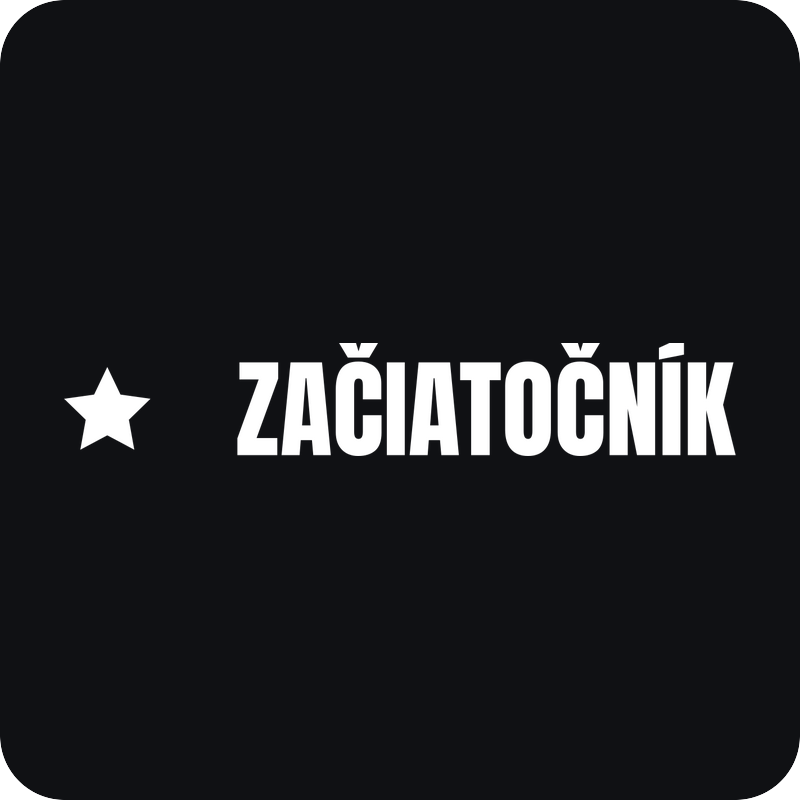 Začiatočník s hviezdou Začiatočník s hviezdou - rezaná nálepka na auto