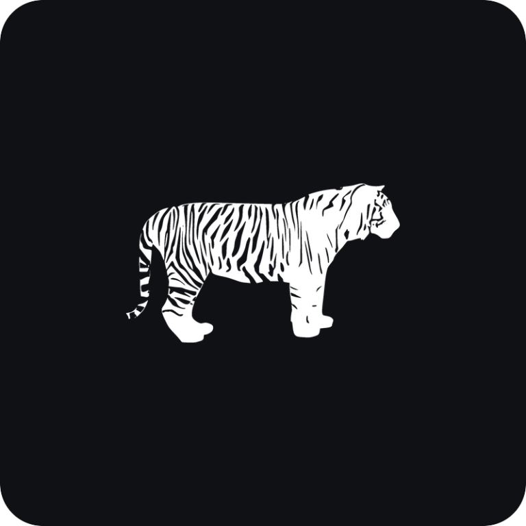 Tiger - rezaná nálepka na auto