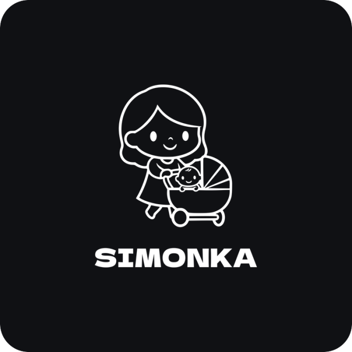 Mamička s kočíkom - rezaná nálepka na auto