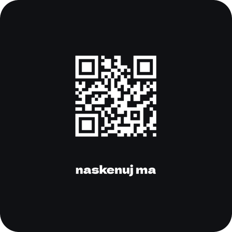 QR kód nálepka - rezaná nálepka na auto