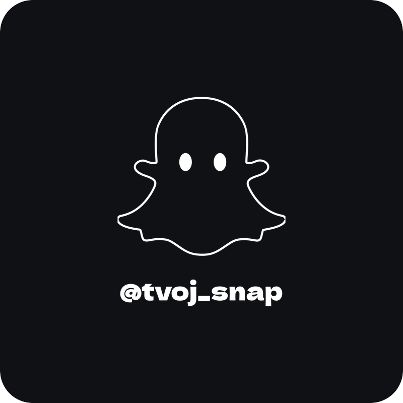 Snapchat nick - kontúra - rezaná nálepka na auto