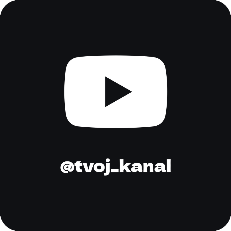 YouTube nick - klasik YouTube nick - klasik - rezaná nálepka na auto
